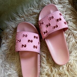 Pink Gucci Authentic slides